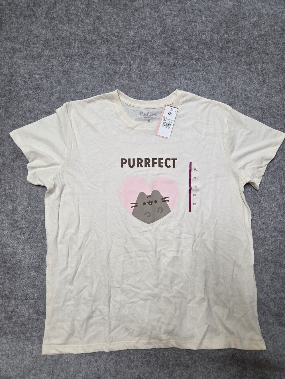 Pusheen Womens Cute Cat Design T-shirt Xxl Nwt
